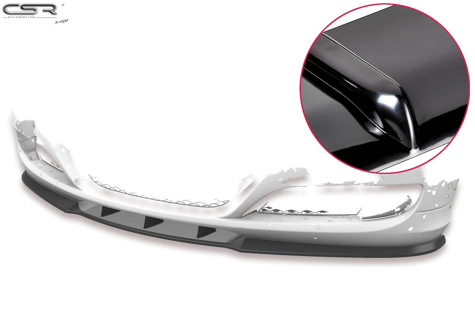 Voorspoiler passend voor BMW 3-Serie E90/E91  Glans Zwart