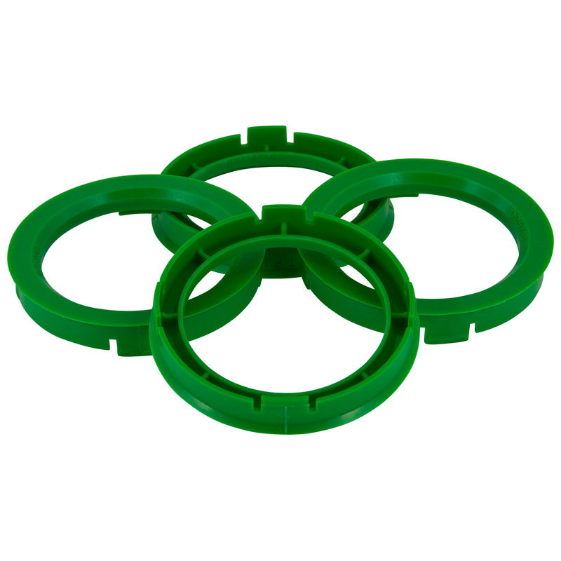 Set TPI Centreerringen - 74.1->57.1mm - Groen