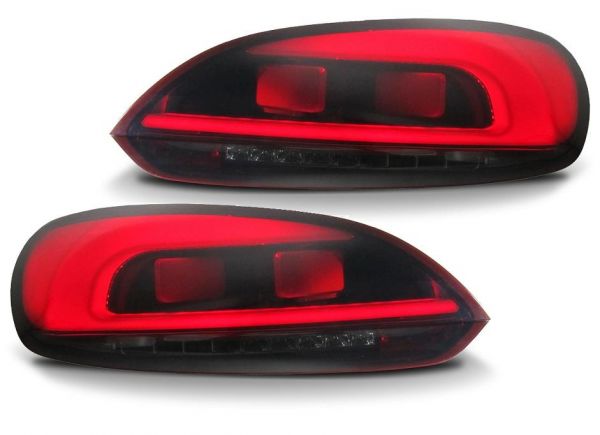 Achterlichten passend voor VW Scirocco 08-14 Tube LED rood/smoke