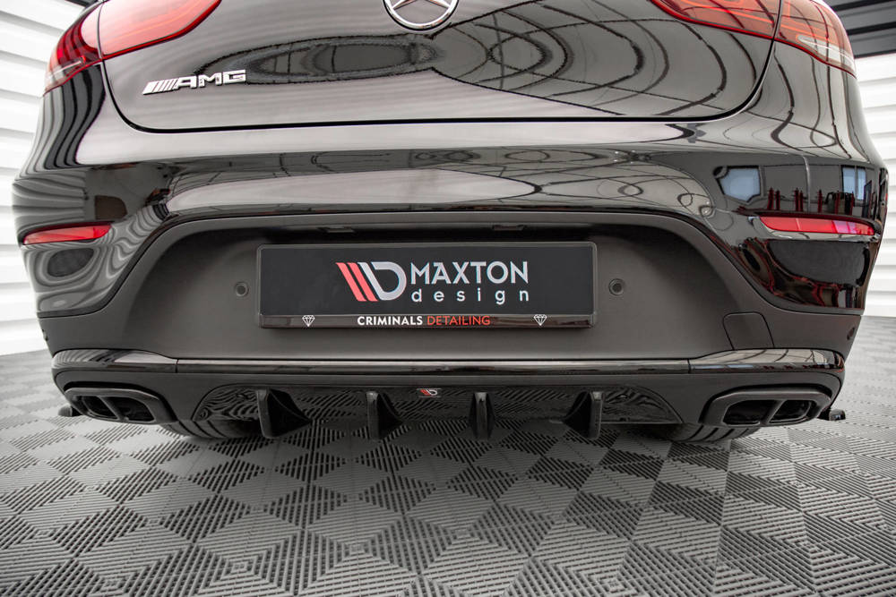 Diffuser passend voor Mercedes GLC Coupe AMG C253 FL Maxton Glans Zwart