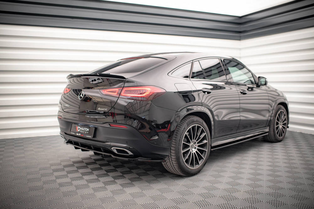 Diffuser passend voor Mercedes GLE Coupe AMG Pakket W167 Maxton Glans Zwart