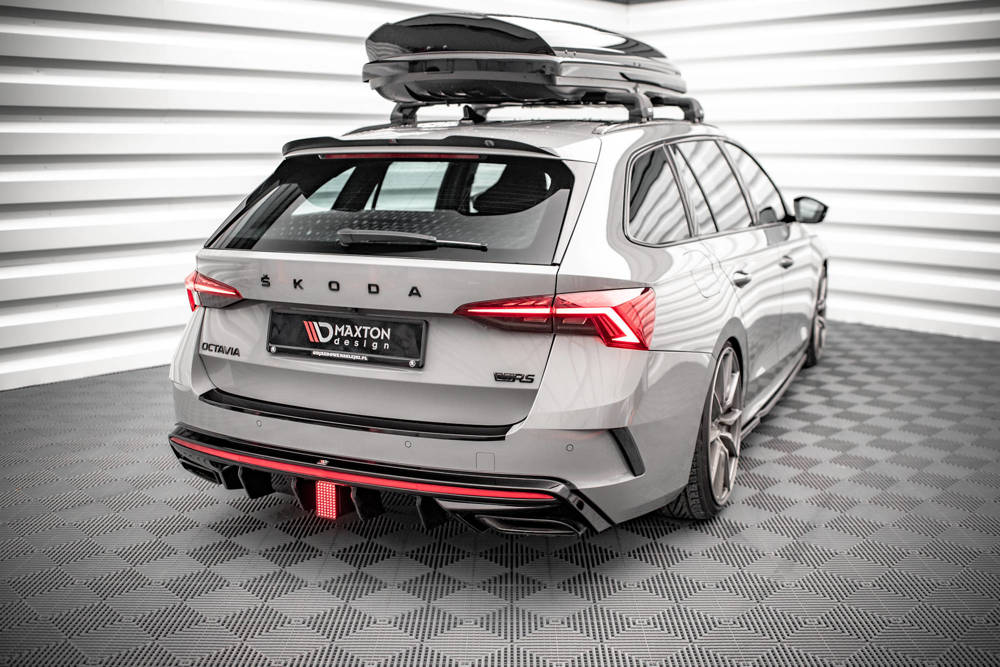 Diffuser passend voor Skoda Octavia RS MK4 Maxton Glans Zwart