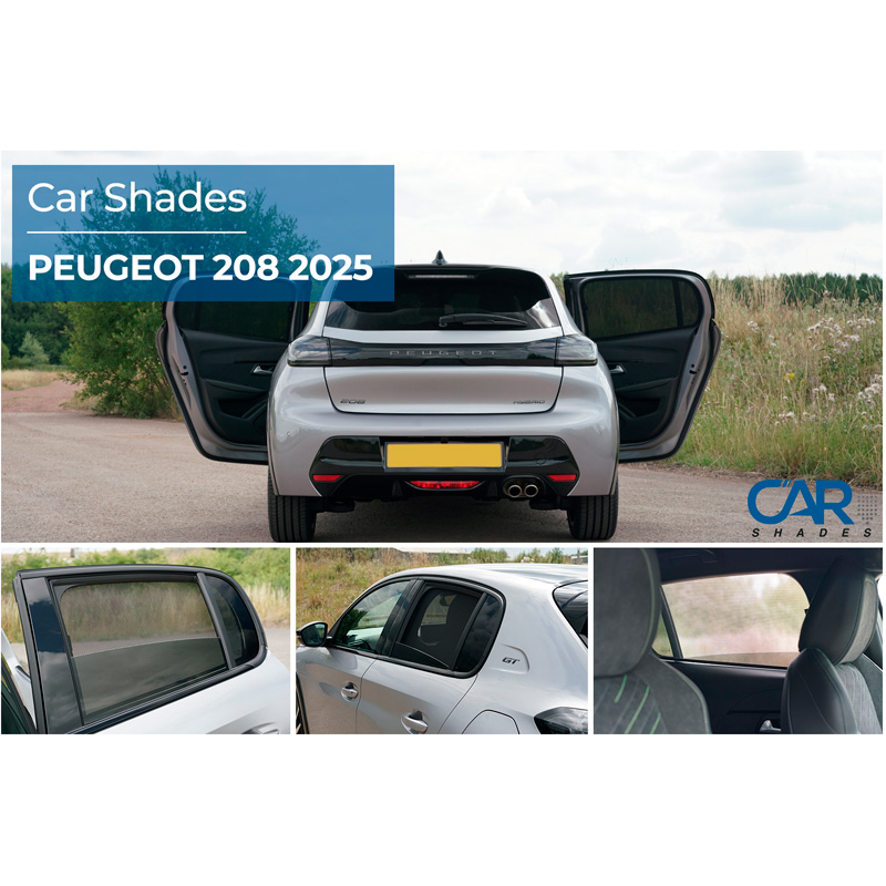 Set Car Shades (achterportieren)  Peugeot 208 II 2019- incl. e-208 (2-delig)