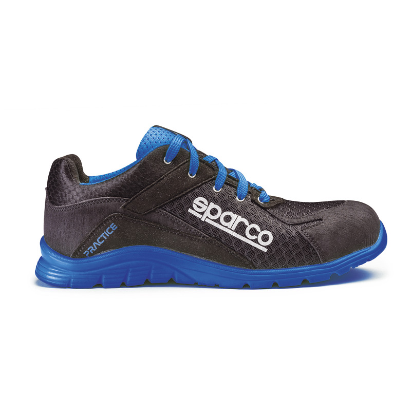 Sparco Lichtgewicht Werkschoenen Practice S1P Nelson Zwart/Blauw Maat 44