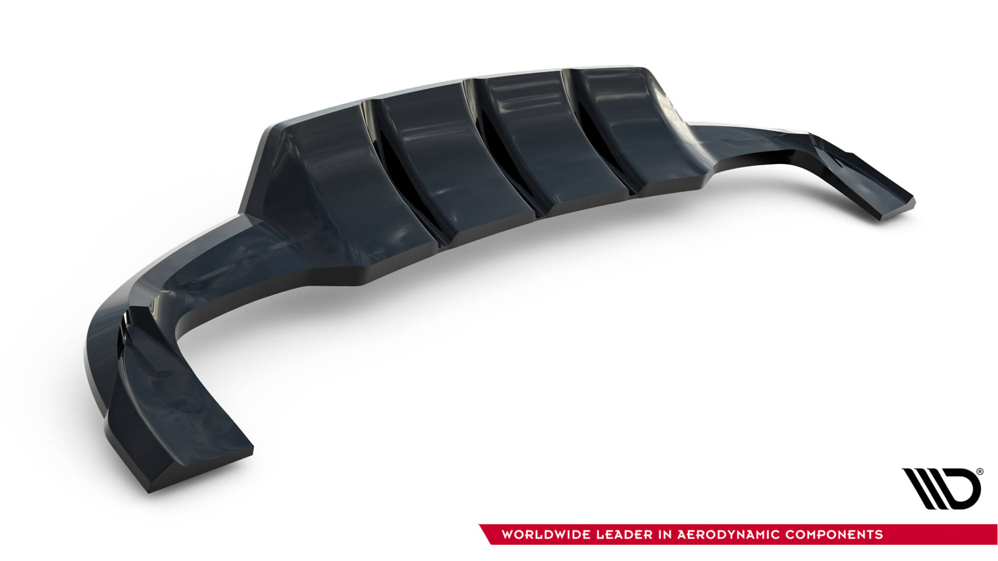 Achter Diffuser passend voor Mercedes-Benz GLA 45 AMG Off-roader X156 Maxton Glanzend zwart