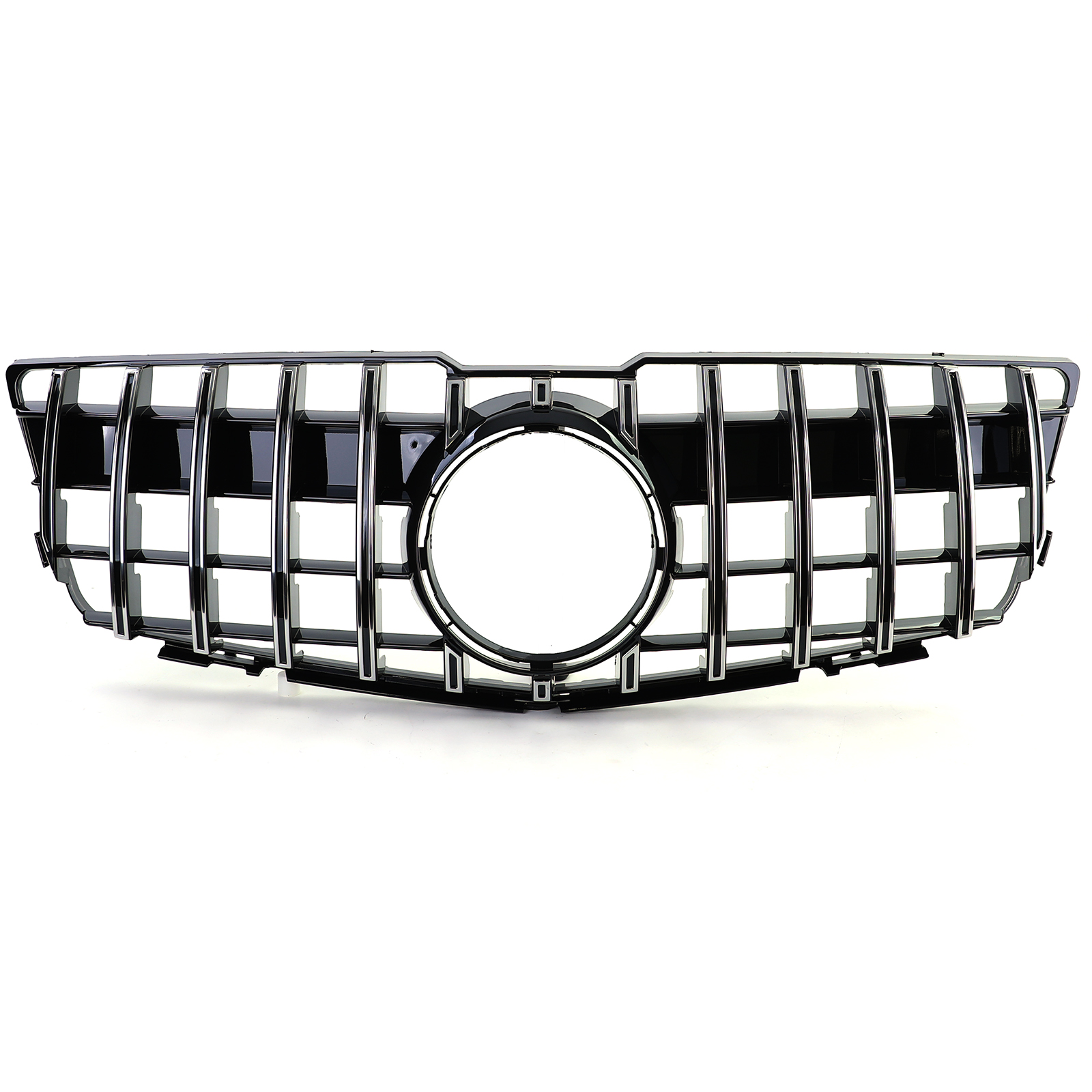 Grill passend voor Mercedes Benz GLK-Class X204 (2008-2012) Zwart Chroom