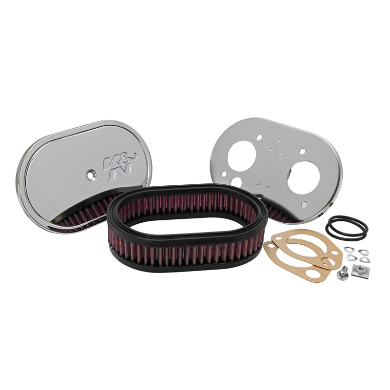 K&N carburateur luchtfilter ovaal klein  Weber 40 DCOE, Montagehoogte 47mm (56-1270)