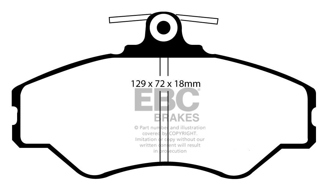 EBC Brakes DAIMLER Sovereign 4.2 66-73 Remblokken voorzijde