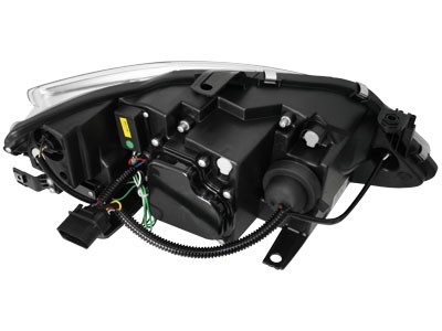 Koplampen passend voor Seat Ibiza 6J 08-.. LED Devil Eyes DRL look zwart