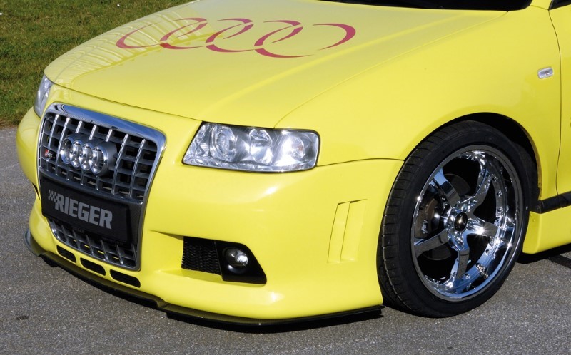 Spoilerzwaard gevormd voor Voorbumper Audi A3 8L S3- Look ABS Ri