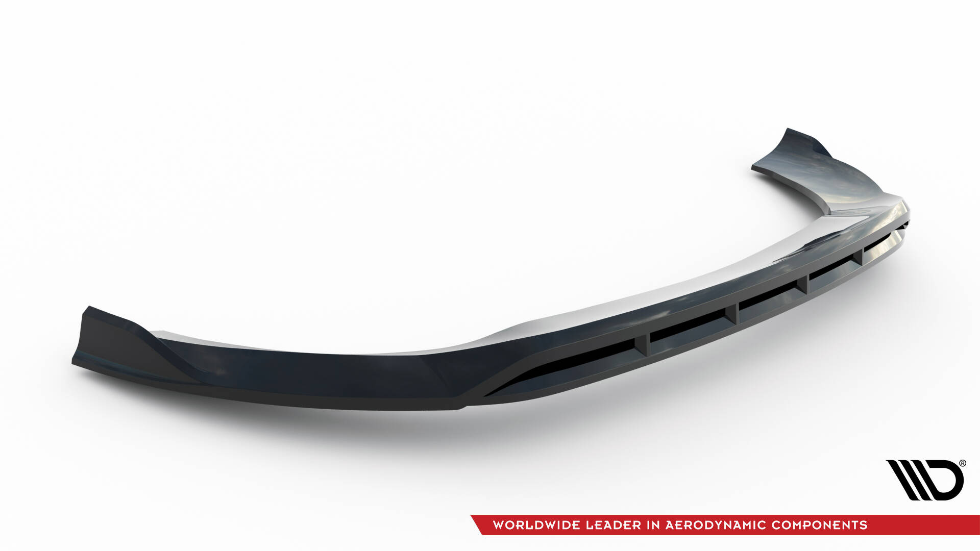 Voorspoiler passend voor Mercedes-Benz V AMG-Line W447 Facelift 2 Maxton Glanzend zwart