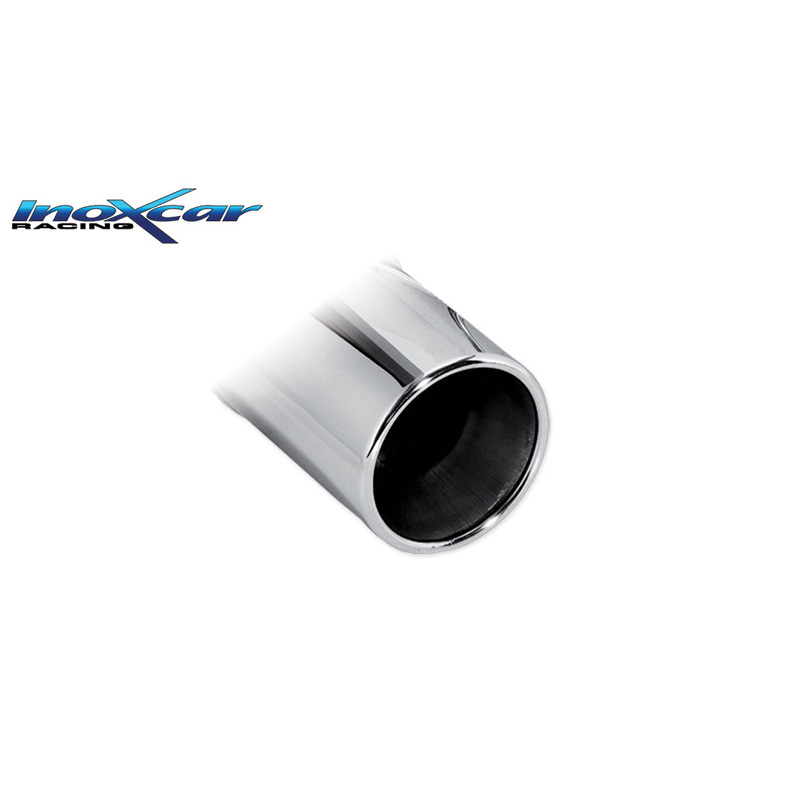 100% RVS Sportuitlaat  Toyota Aygo 1.0 69pk 2014- 1x80mm
