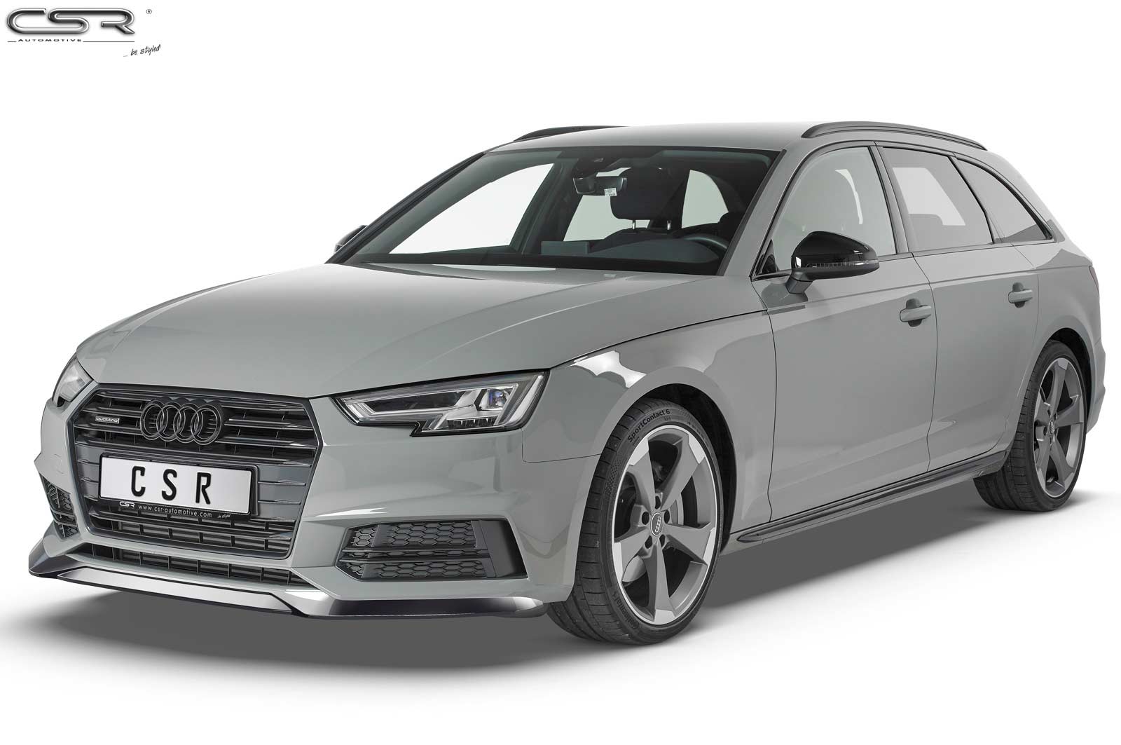 Voorspoiler passend voor Audi A4 B9 8W S-Line / S4 B9 8W Carbon look