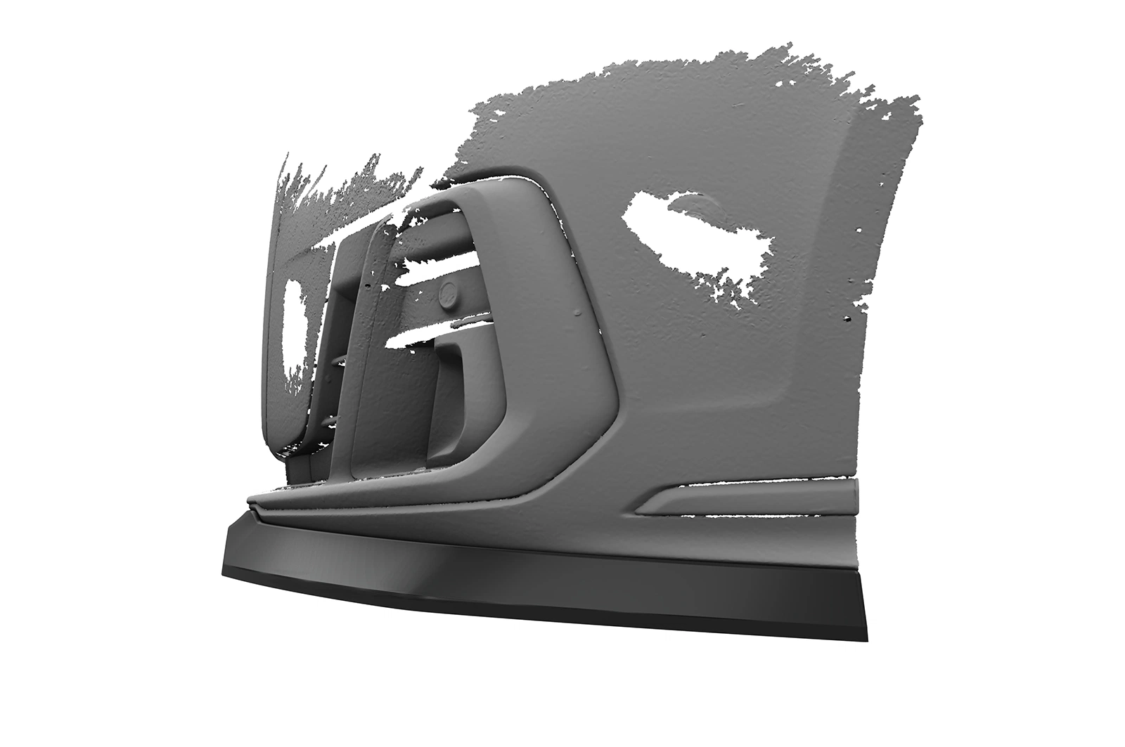 Voorspoiler passend voor Audi A8 D5 (Typ 4N/F8) glans zwart
