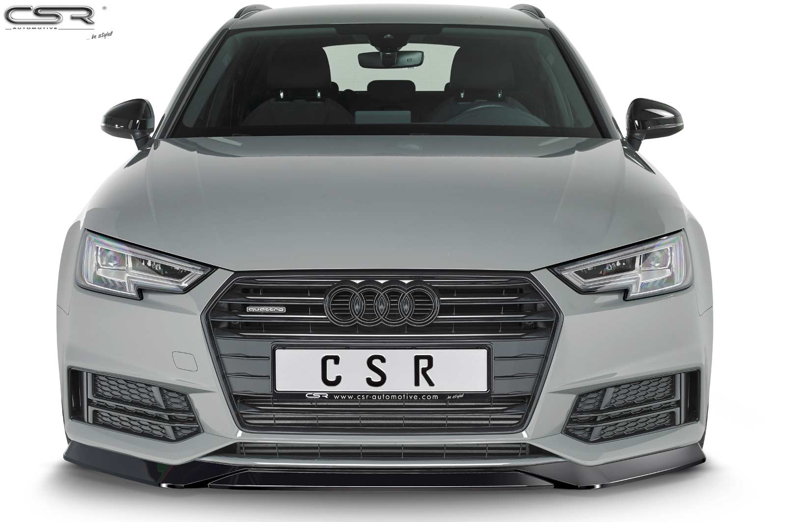 Voorspoiler passend voor Audi A4 B9 8W S-Line / S4 B9 8W Carbon look