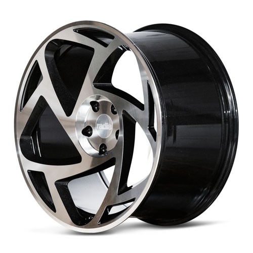 RADI8 S5 8.5x19 5x120 35 Gloss black machine face 72,56 Velgen