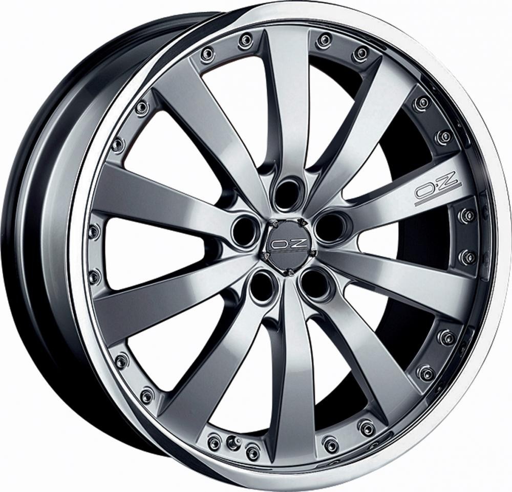 Velgen OZ Michelangelo II PL race silver 10x18 inch 5x120 ET40