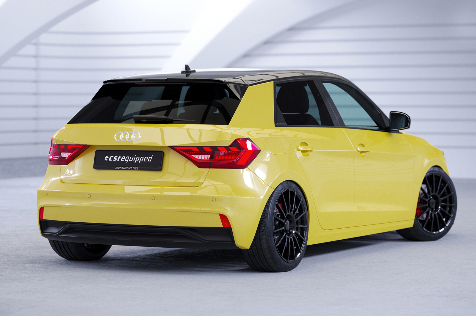 Spoiler passend voor Audi A1 (Type GB) CSR Glans Zwart