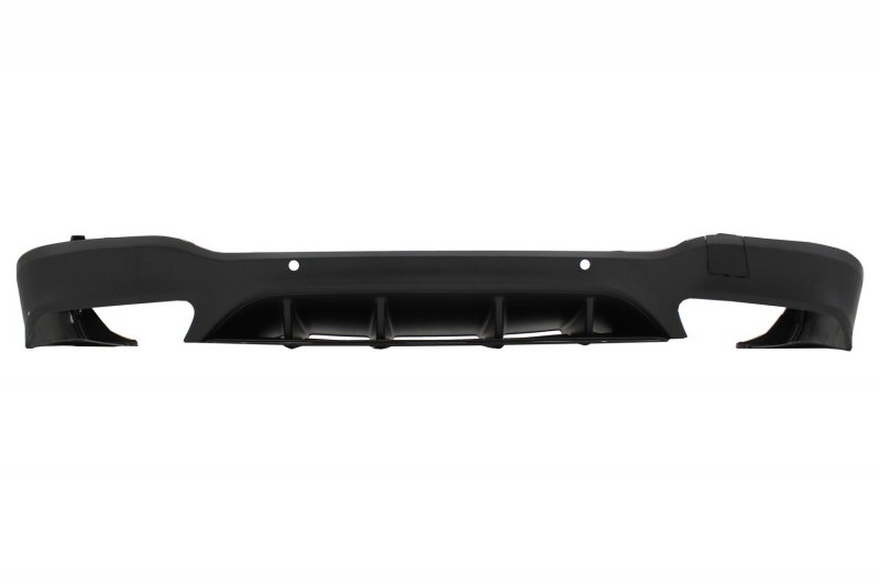 Diffuser passend voor Mercedes GLC X253 (2015-..) GLC63 incl. Uitlaat Stukken zwart