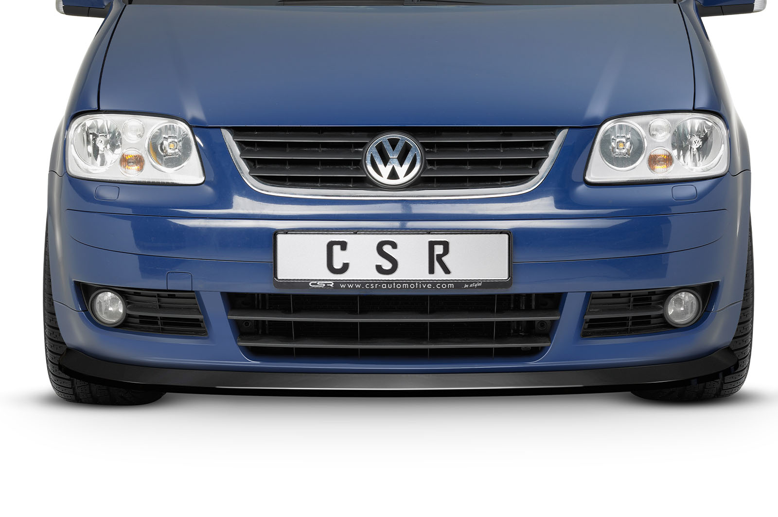 Voorspoiler passend voor VW Touran I (Typ 1T) Glans Zwart – 2003–2006