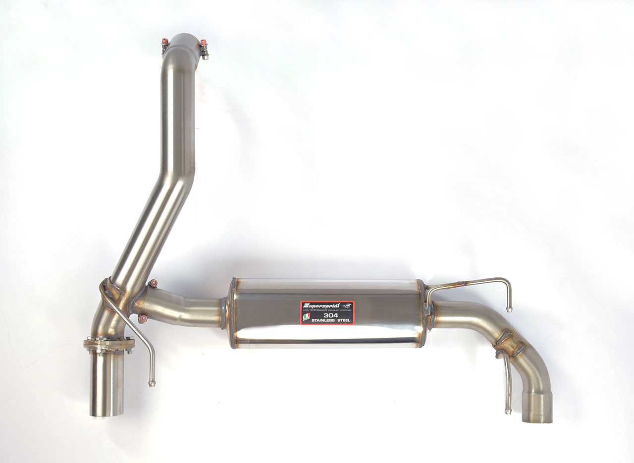 595 ABARTH 1.4T "Turismo" (165 Hp) (Ø65 with valve) 2016 Rear exhaust right - left