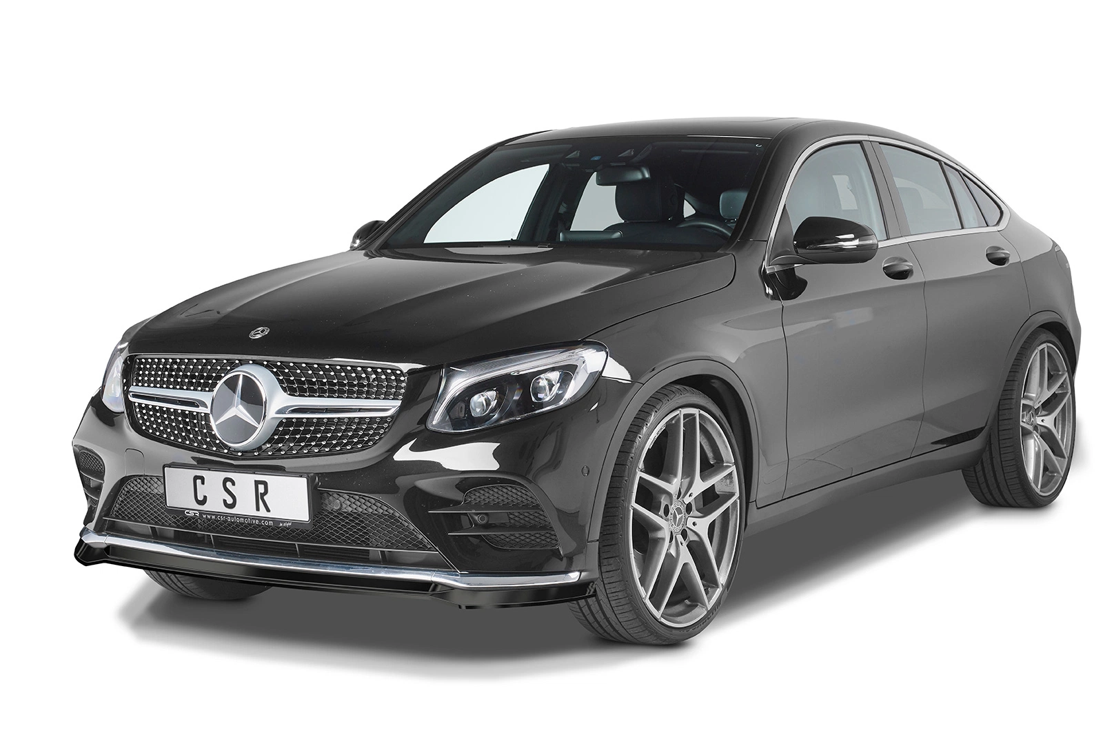Voorspoiler passend voor Mercedes-Benz GLC (X253/C253) AMG-Line Glans Zwart van CSR Automotive (2016-2019)