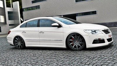 Zijskirts passend voor VW Passat CC R36 R Line Glans Zwart