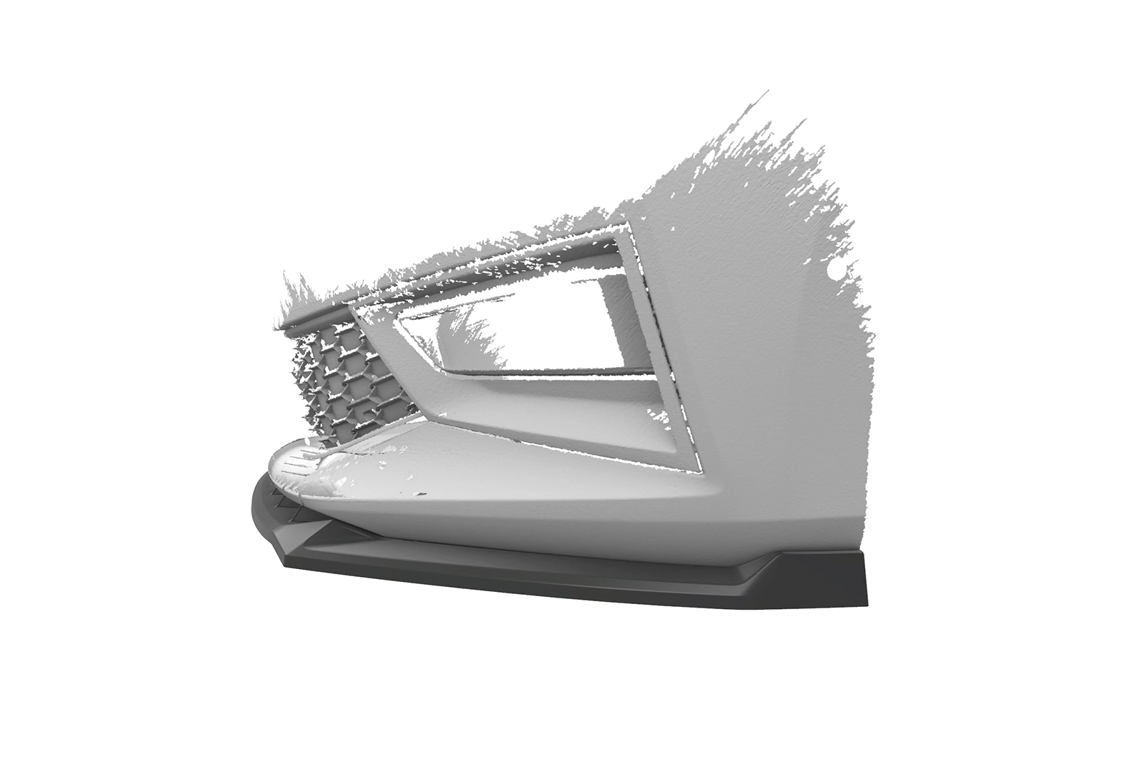 Voorspoiler passend voor Skoda Fabia 4 2021- – Glans Zwart