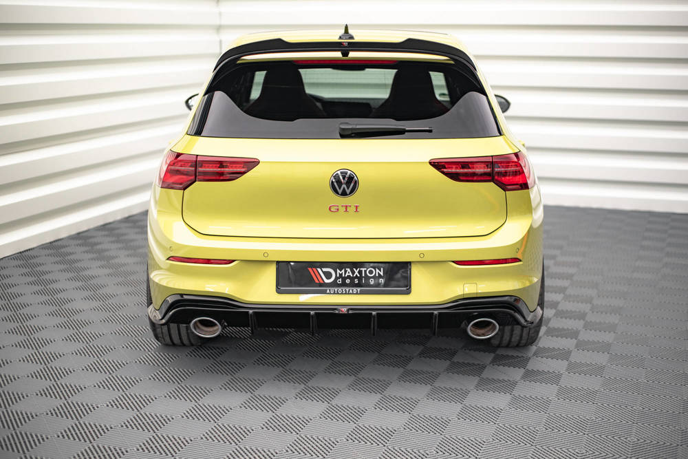 Diffuser passend voor Volkswagen Golf 8 GTI Clubsport Maxton Glans Zwart