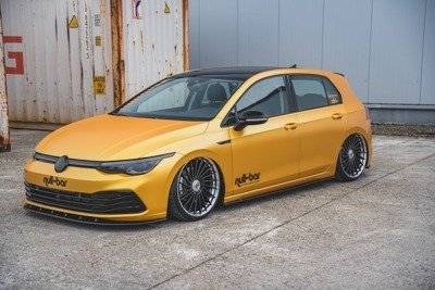 Zijskirts passend voor Volkswagen Golf 8 Glans Zwart