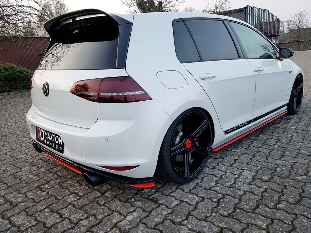 Diffuser passend voor VW Golf 7 GTI Clubsport Glans Zwart