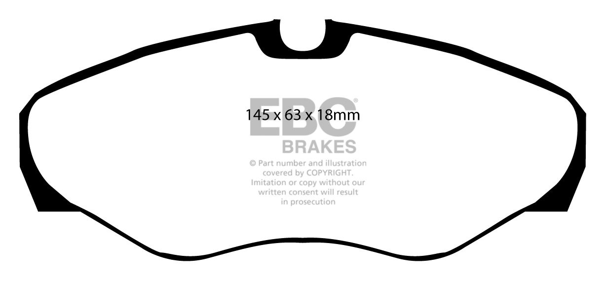 EBC Brakes VAUXHALL BEDRIJFSWAGEN Vivaro 2.5 TD 2003-.. Remblokk