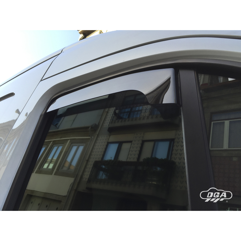 DGA Zijwindschermen  Renault Trafic & Opel Vivaro & Nissan Primastar 2001-2014 (2-delig / kort)