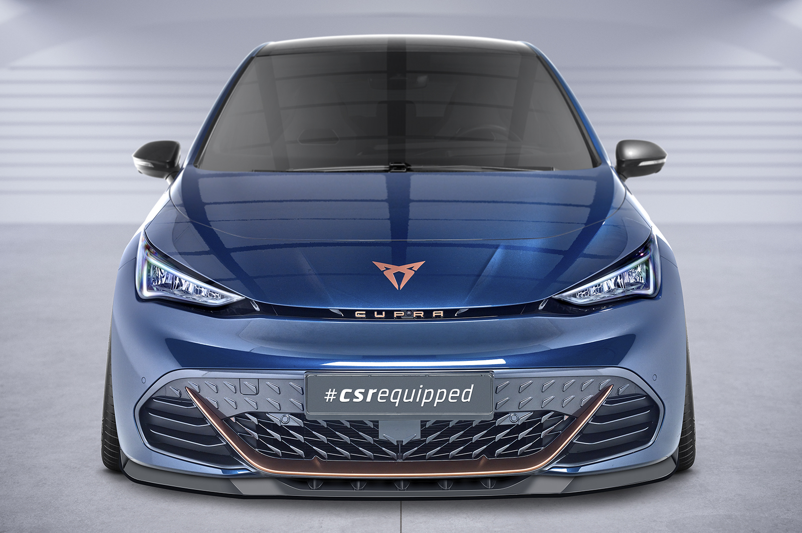 Voorspoiler passend voor Cupra Born CSR Glans Zwart
