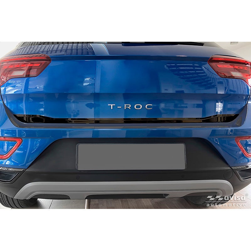 Avisa Zwart Chroom RVS Kofferbak Sierlijst  Volkswagen T-Roc 2017-2022 & Facelift 2022-2025 (incl. Cabrio)