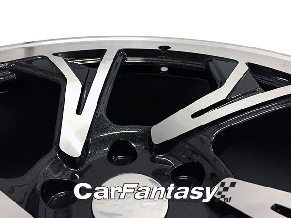 RADI8 C5 8.5/9.5x18 5x112 40 Gloss black machine face 66,6 Velge