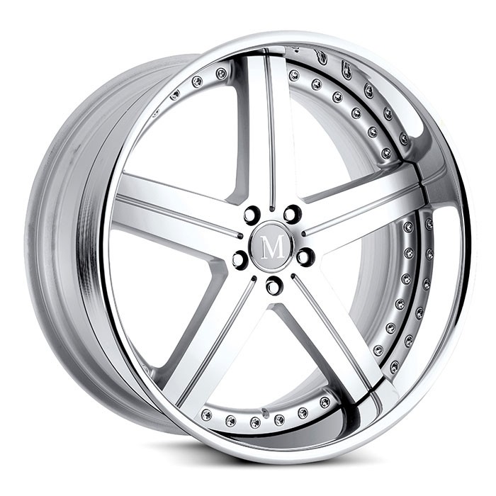 Velgen Mandrus Stuttgart 19x8,5 5x112 ET31 Zilver Machined Face