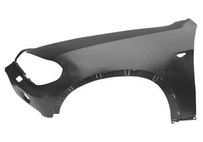 spatbord, met gat voor koplampwassers, links BMW X5 E70, 2007-20