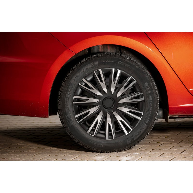 4-Delige Wieldoppenset Copra 15-inch alu/zwart