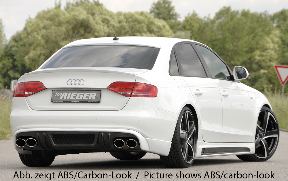 Diffuser passend voor Audi A4 B8 S-Line en S4 Rieger