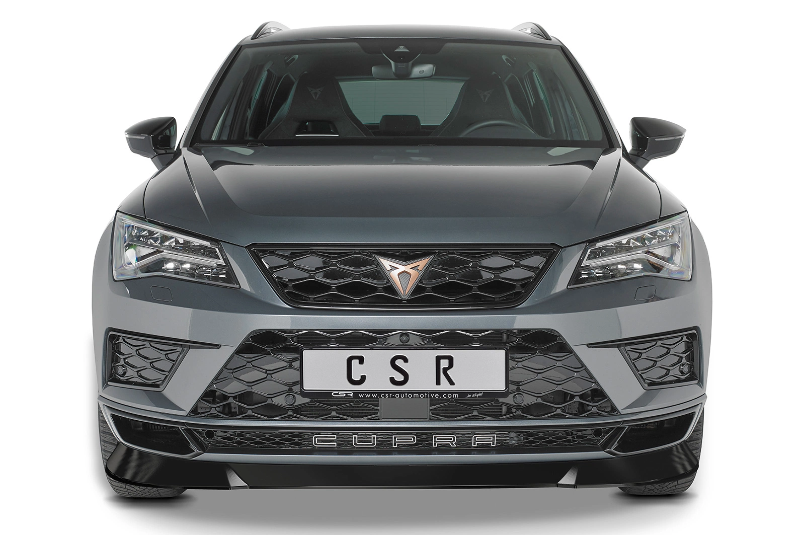 Voorspoiler passend voor Cupra Ateca Glans Zwart – 12/2018–11/2020