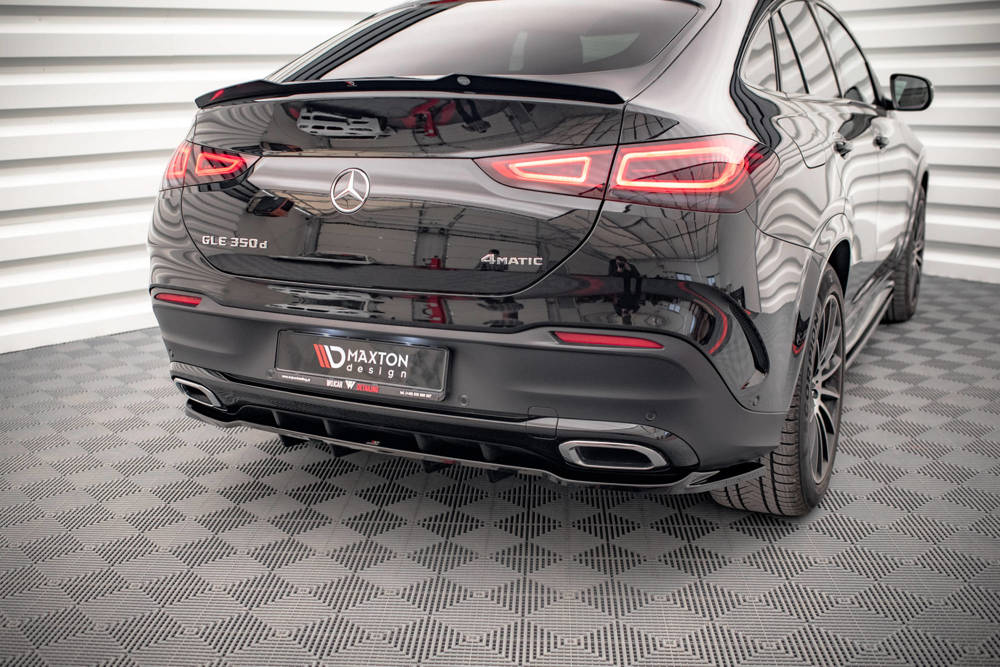 Diffuser passend voor Mercedes GLE Coupe AMG Pakket W167 Maxton Glans Zwart