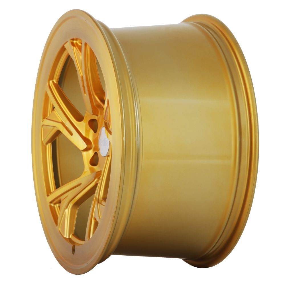 RADI8 C5 8.5/9.5x18 5x100 35 Brushed Gold 66,6 Velgen