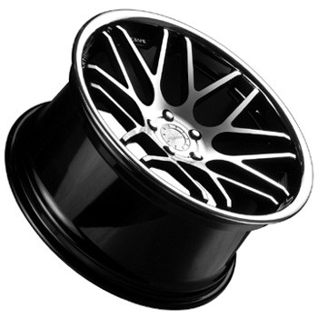 VERTINI MAGIC CONCAVE INOX BLACK MACHINED FACE 8,5x19 5x112