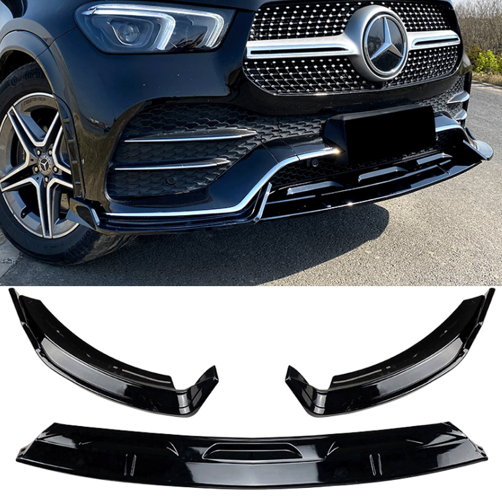 Voorspoiler passend voor Mercedes GLE W167 AMG Line Glans Zwart