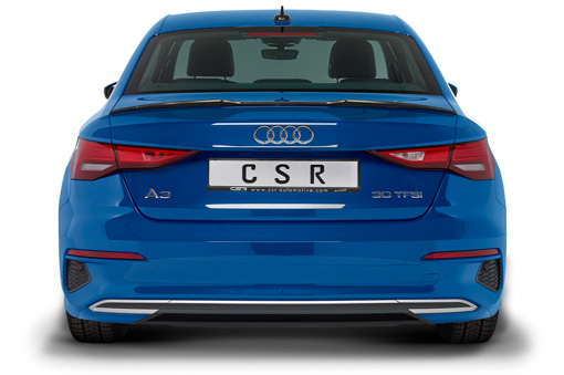 Spoiler passend voor Audi A3 Limousine (8Y) CSR glans Zwart