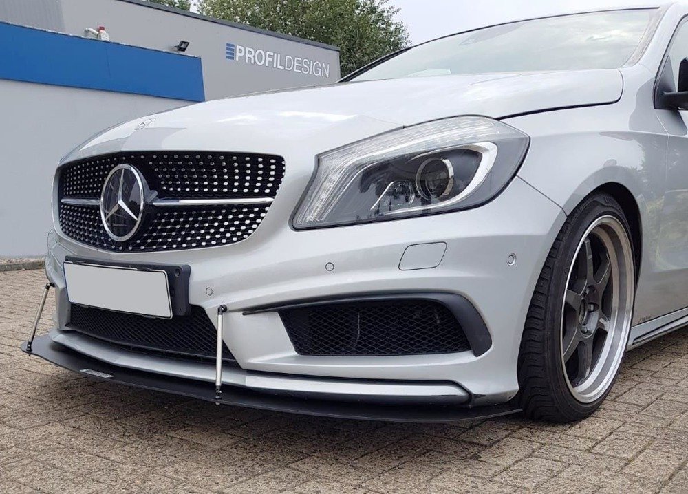VoorSpoiler passend voor Mercedes W176 A45 AMG look M-Line