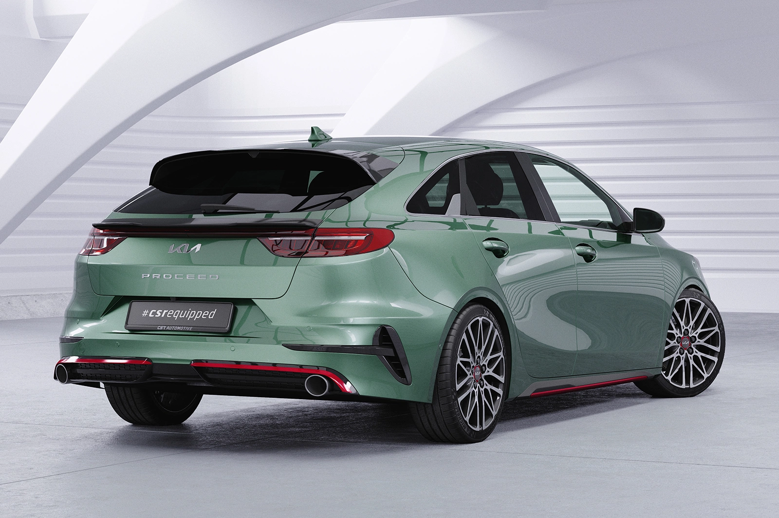 Achterspoiler Kia ProCeed CD glans zwart 2018– van CSR Automotive