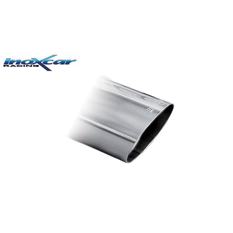 100% RVS Dubbele sportuitlaat  Abarth 595 160pk 2012- 1x102mm Racing