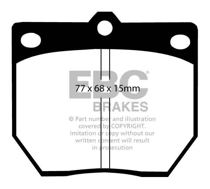 EBC Brakes NISSAN 240Z 2.4 70-73 Remblokken voorzijde greenstuff